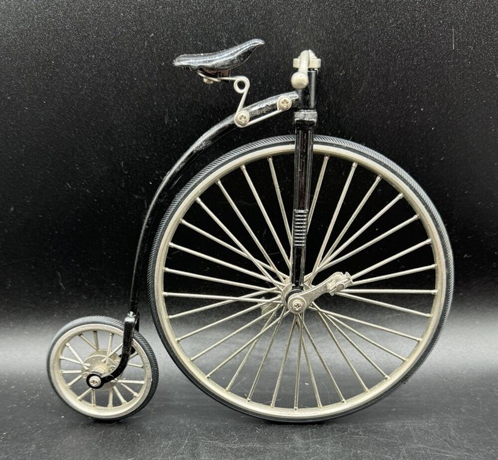 Byers Choice Caroler High Wheeler Metal Black Bike Bicycle No Stand 6.5"x 7.25"
